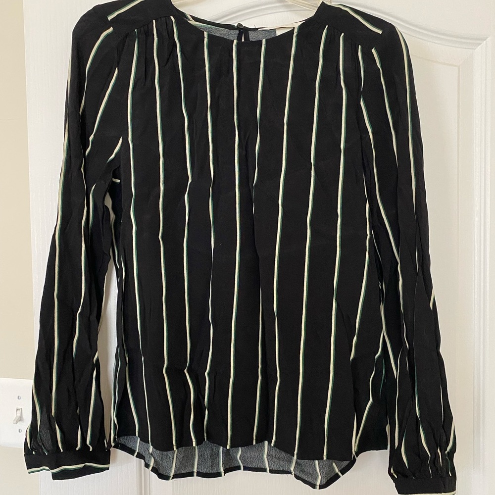 HM Striped Black Blouse